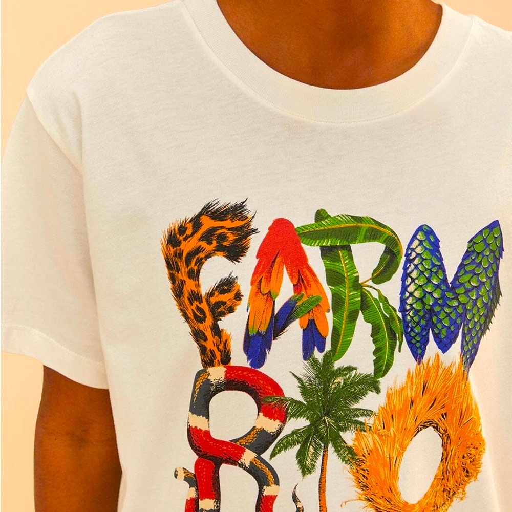 FARM Rio Colorful Nature-Inspired Graphic Tee - Picture 3 of 6
